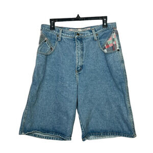 Zena Jeans Y2K Vintage Light Wash 100% Cotton Denim High Rise Shorts Size 16